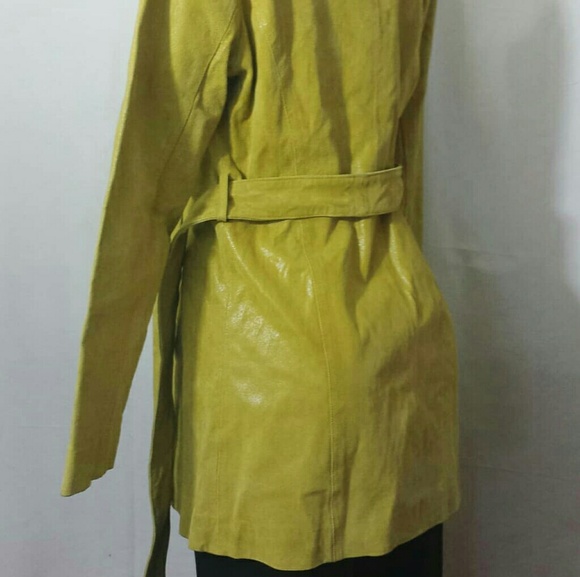 Kenar Micro-Leather Scales Coat-Size 4 - Picture 4 of 8